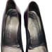 Sergio Rossi Leather Pumps Square Toe Womens Size EU 37 US 7 Block Heel Cordovan