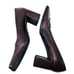 Sergio Rossi Leather Pumps Square Toe Womens Size EU 37 US 7 Block Heel Cordovan