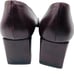 Sergio Rossi Leather Pumps Square Toe Womens Size EU 37 US 7 Block Heel Cordovan