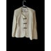 Christian Dior Womens Vtg 3 Clasp Bow Brooch Jacket/Skirt Suit Size 10 Cream USA