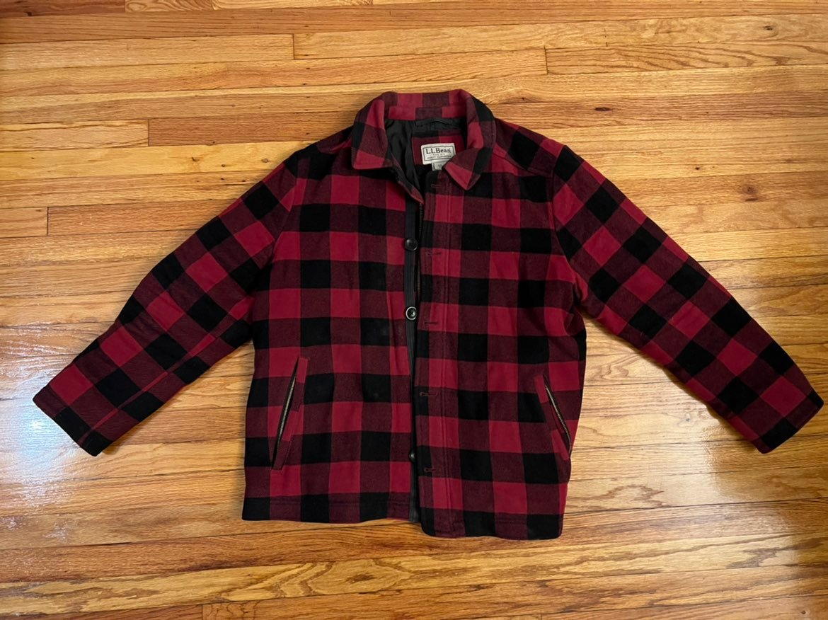 LL Bean Flannel Chore Coat