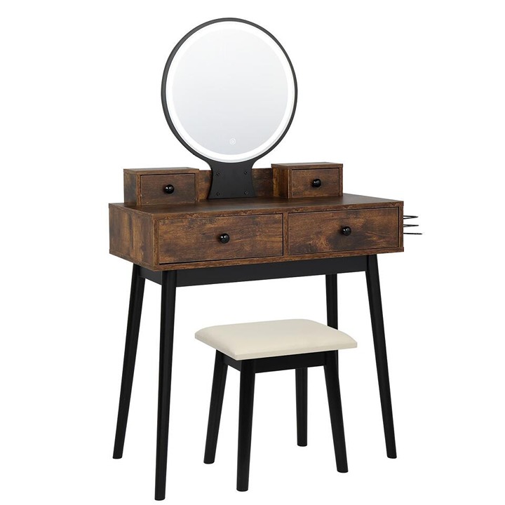 4 Drawers Vanity Table Set FREE Express Shipping USA