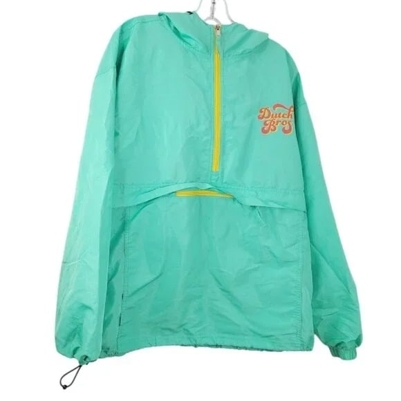 mint green windbreaker
