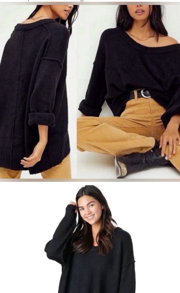 NWT Free People Brookside sweater lg