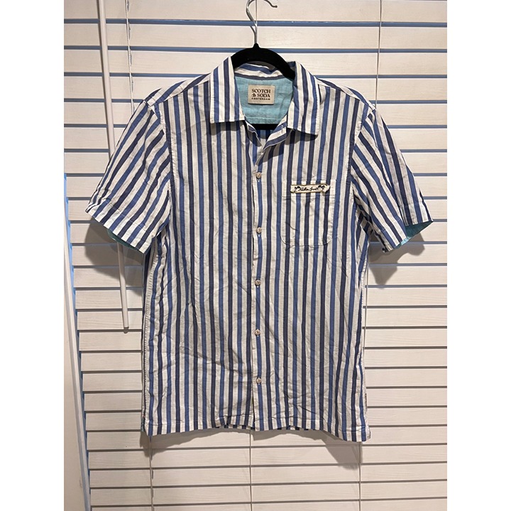 Scotch & Soda Shirt Sleeve Button Up Shirt - Size S