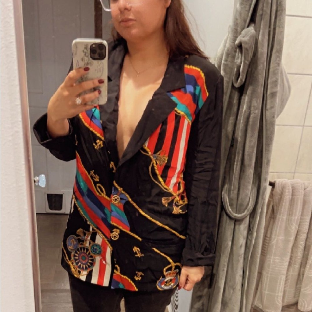 CAROLE LITTLE vintage nautical blazer - Size 14