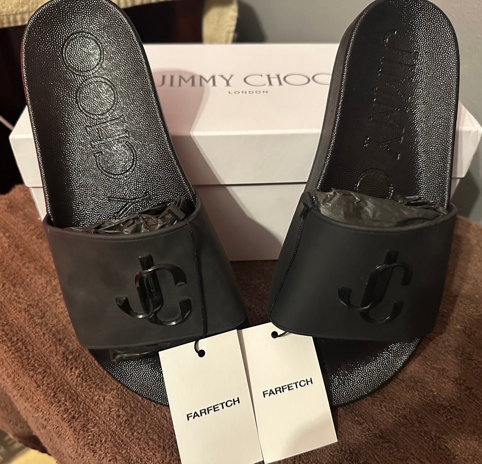 Jimmy Choo - Port Monogram Slides