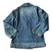 Vintage Y2K Current Elliott The Biker Jacket blue denim Motoside zipper size 6