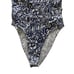 Vintage Nike White and Blue Floral Print Bodysuit Medium