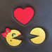 Pac-Man Loves Ms. Pac-Man bar stool COVER ONLY arcade machine slipcover 14