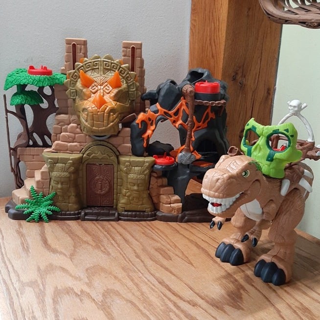 2014 Imaginext Dino Fortress Gift Set All Lights Sounds Work Roars Free Shipping