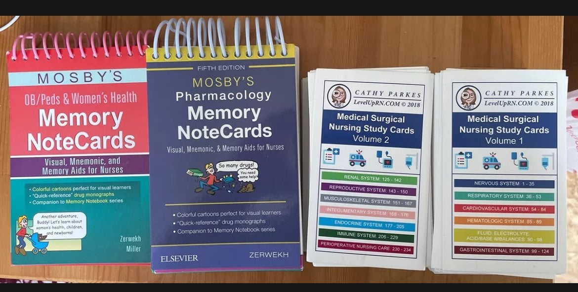 NCLEX RN Cathy parkes flash cards and more