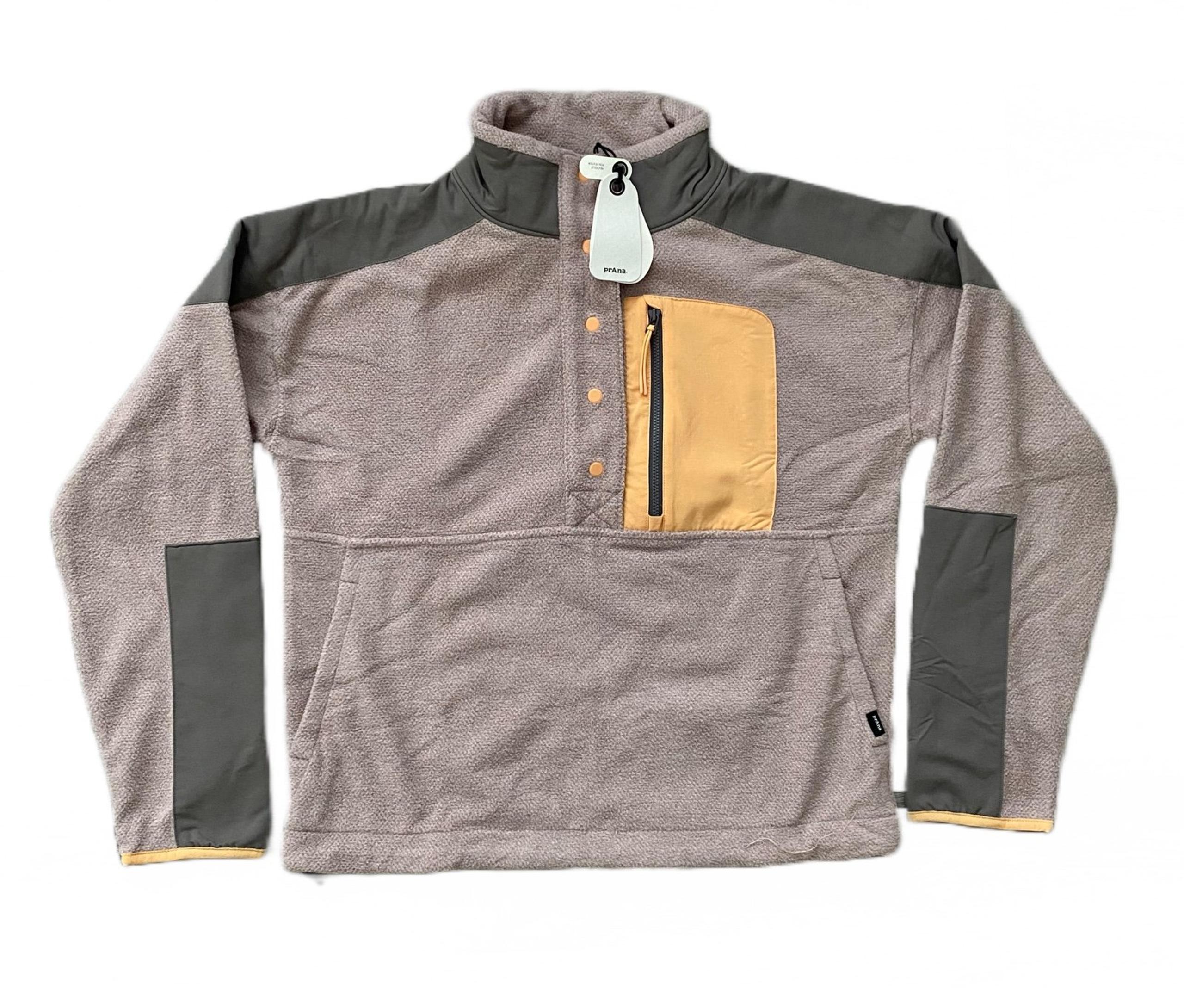 prAna Womens Peak Fleece Snap Up Jacket Pullover Full Zip Size Medium