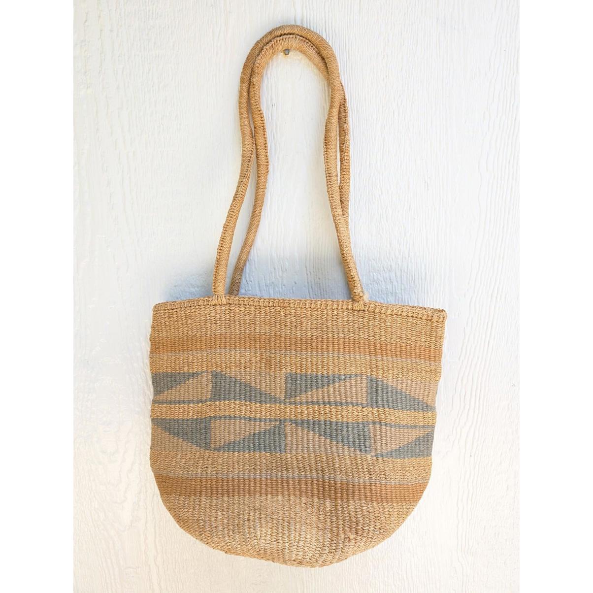 Handmade Sisal Market Jute Tote Bag Woven Raffia Bucket Basket Boho Summer