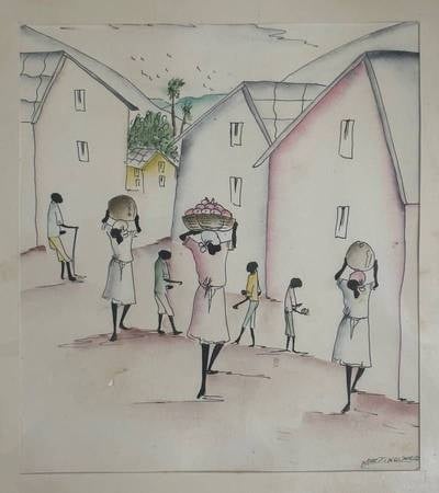Martino Dorce Watercolor And Ink Authentic Art