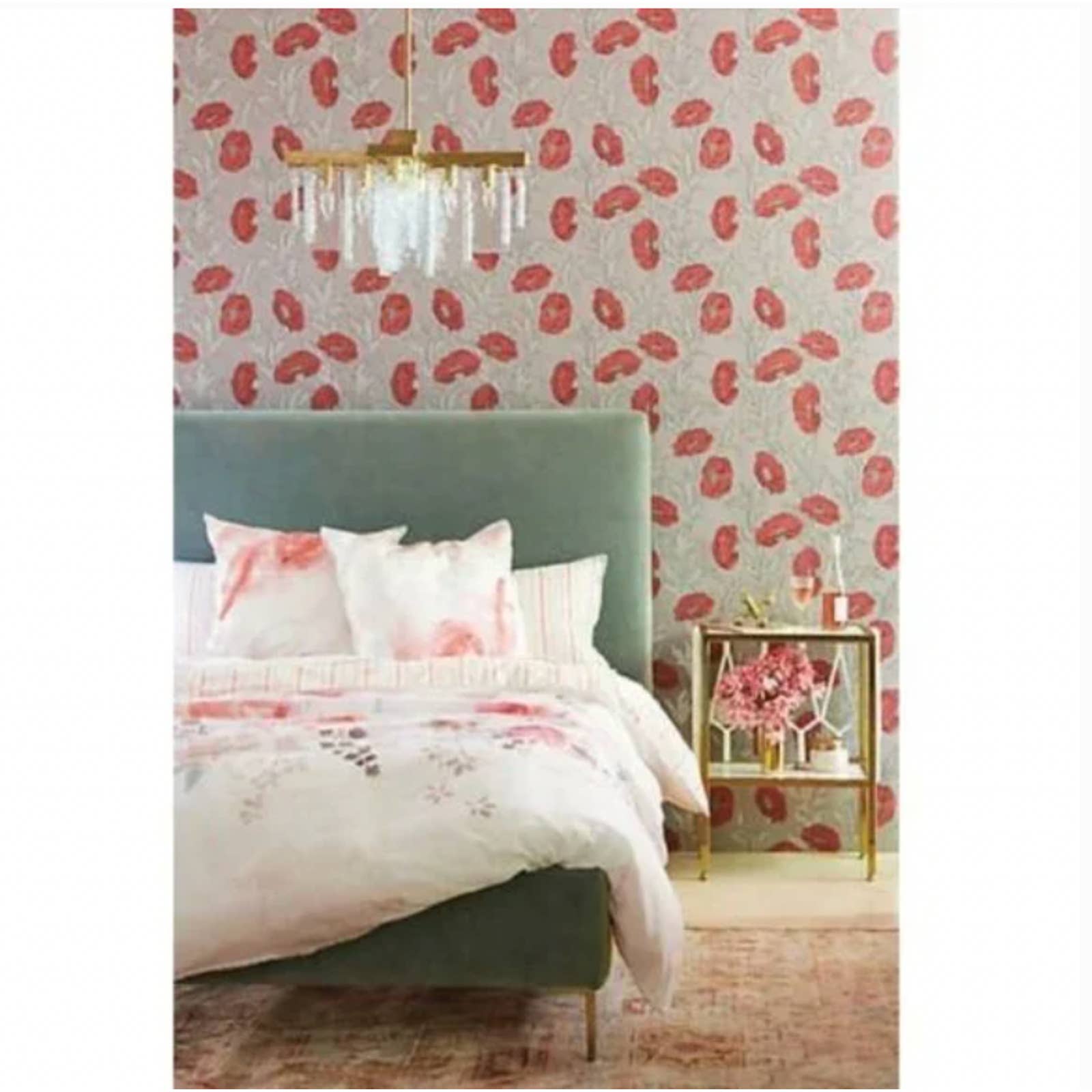 Anthropologie LELIE QUEEN Duvet Cover Floral NWT