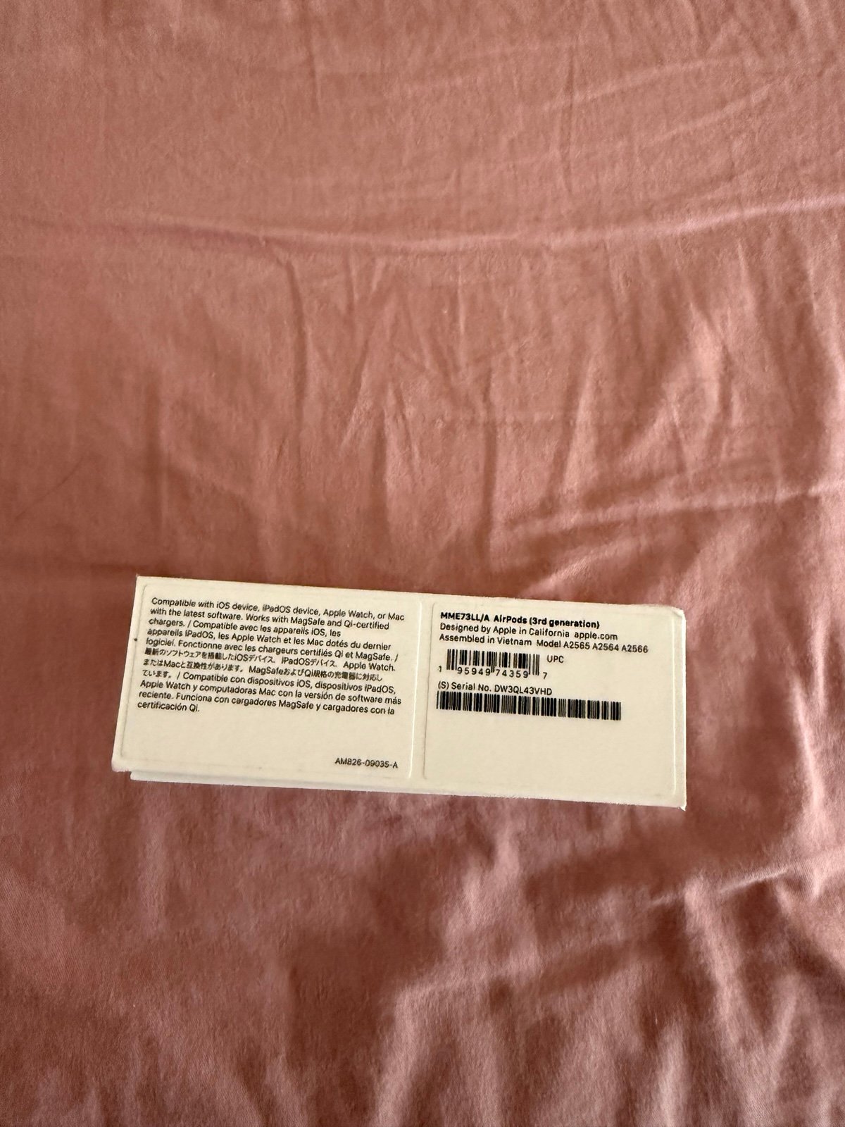 AirPods 3 only open box