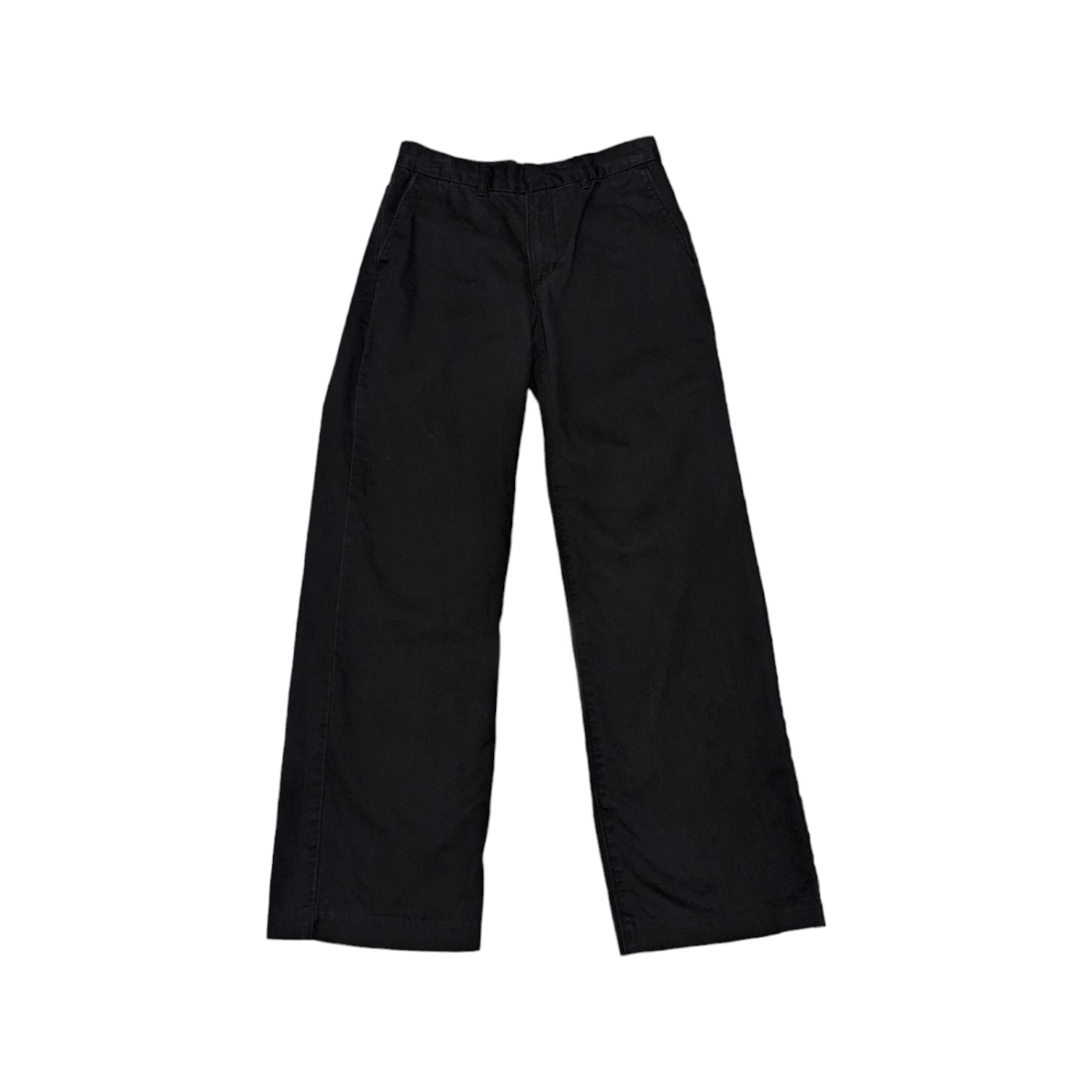 Levi's Baggy Trousers Relaxed Fit Pants Meteorite Black Gray Womens 26 Faded