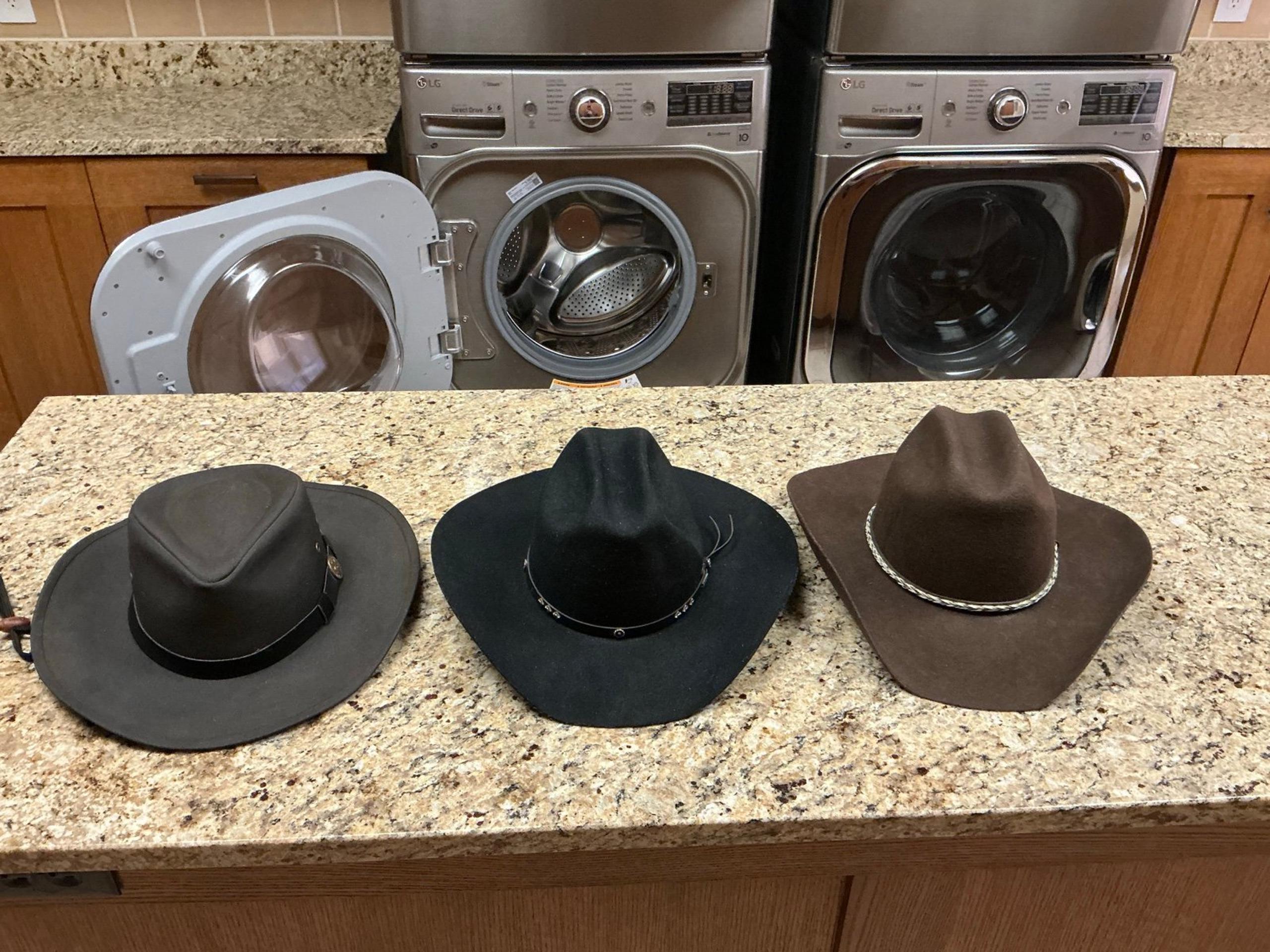3 Hat Bundle: Eddy Bros.; Outback Leather; MHT Western