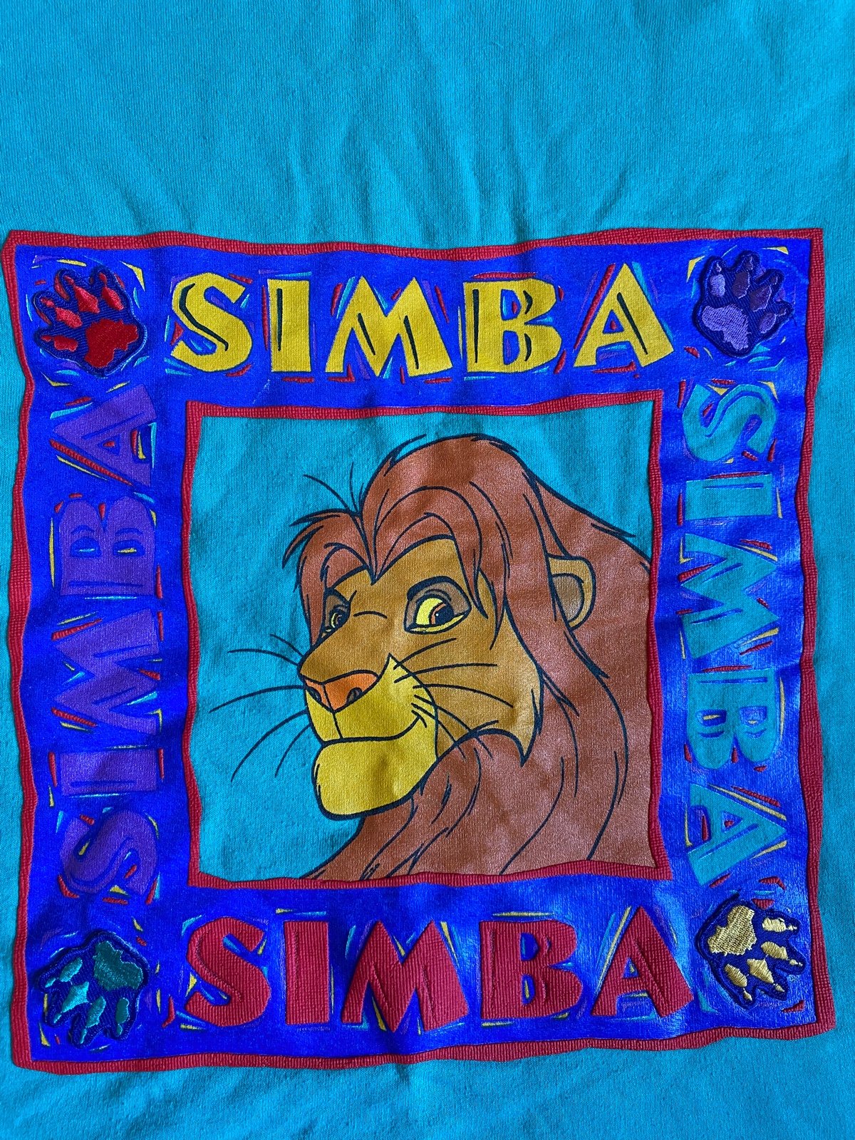 Vintage 90s lion king pull over kids size L 12/14