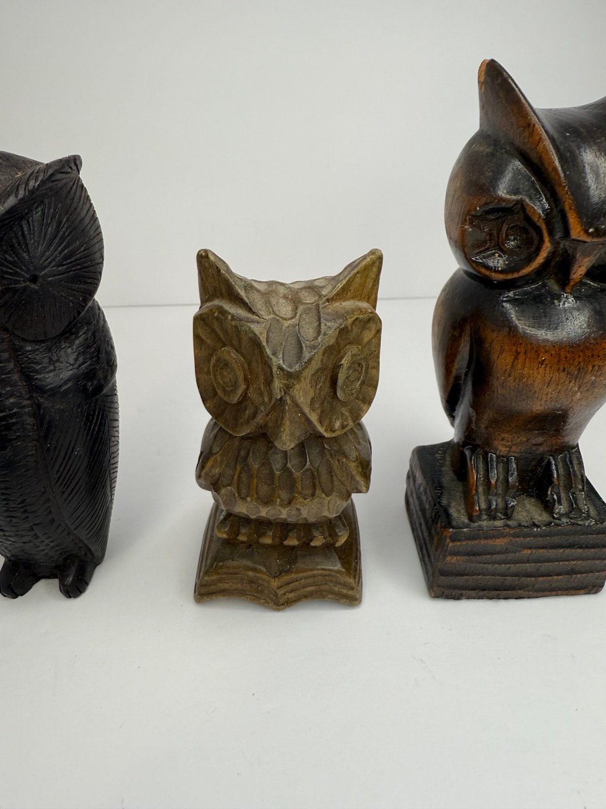 Wood Owl Collection of 3