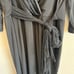 Lane Bryant Black Shimmer Faux Wrap Women's Dress Size 18/20 NWT