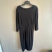 Lane Bryant Black Shimmer Faux Wrap Women's Dress Size 18/20 NWT