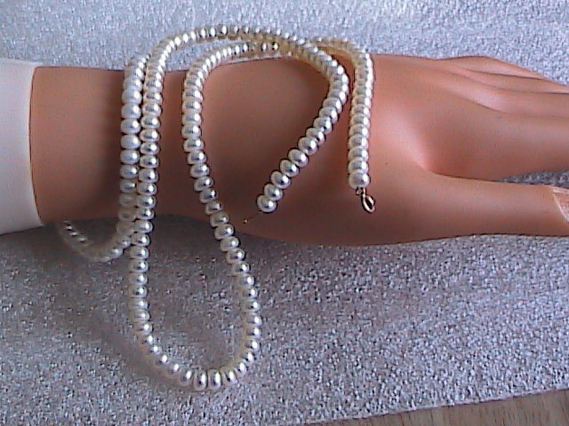10k YG Real Pearl Necklace/Bracelet Set