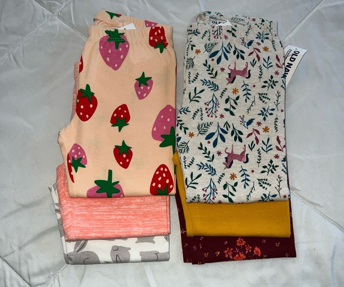 New Girls 3T Old Navy Leggings Pants Lot Full Length 3