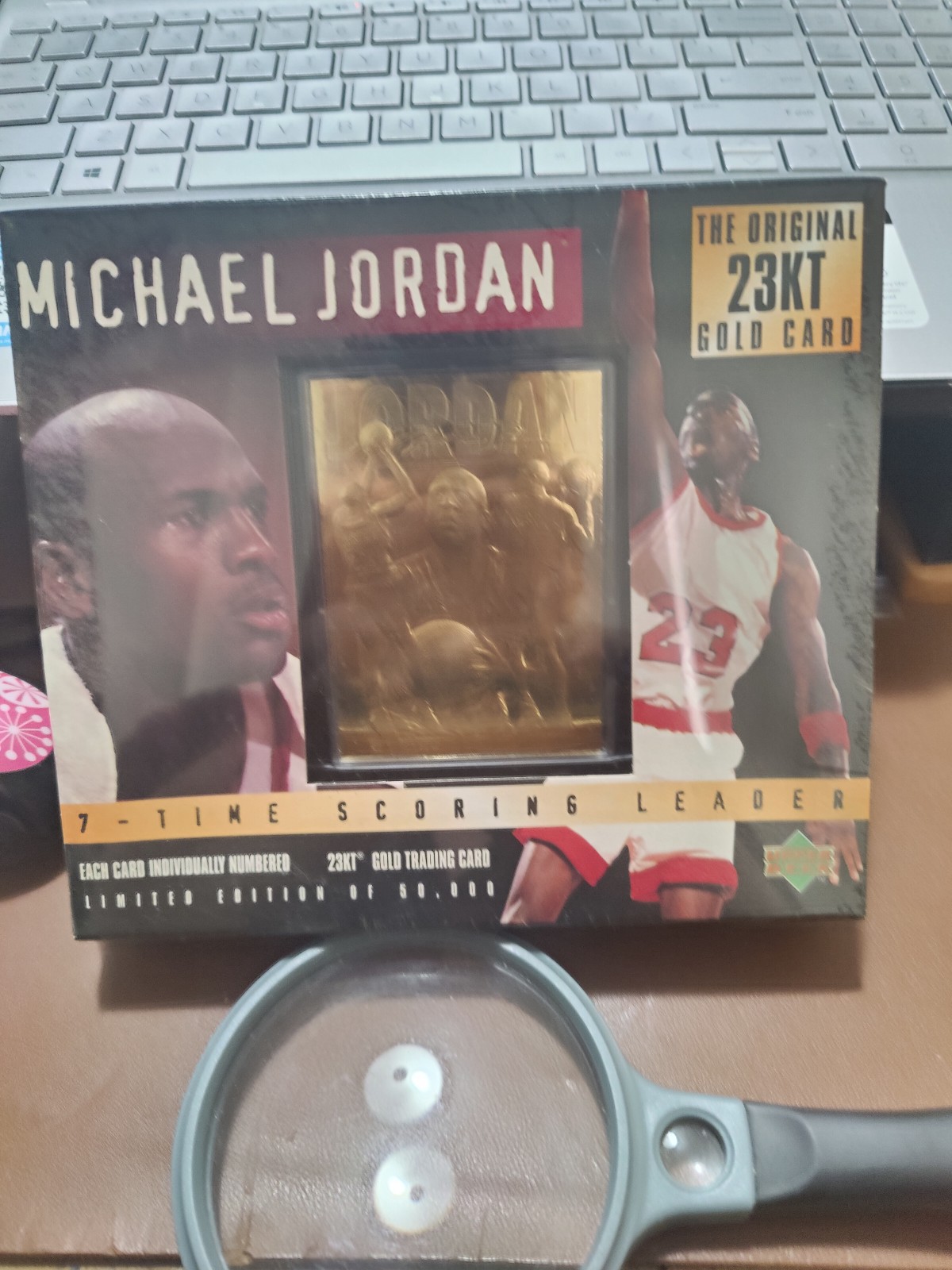 Michael Jordan 23KT Gold Card 7-time Scoring Leader HOF(Still Sealed)