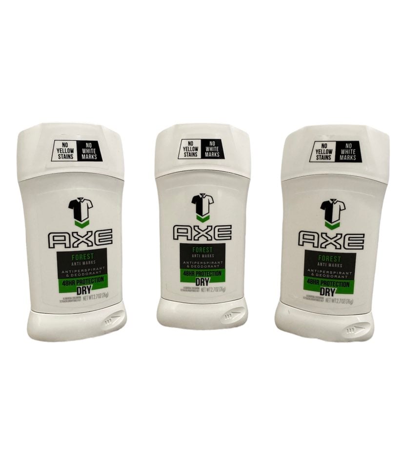 READ (3) Axe Forest 48HR Dry Antiperspirant & Deodorant Stick 2.7 oz BBY 10/20
