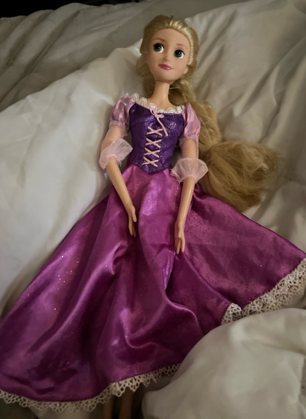 Disney Rapunzel Dreaming Of Floating Lights Figure By Jim Shore - Rare Tangled