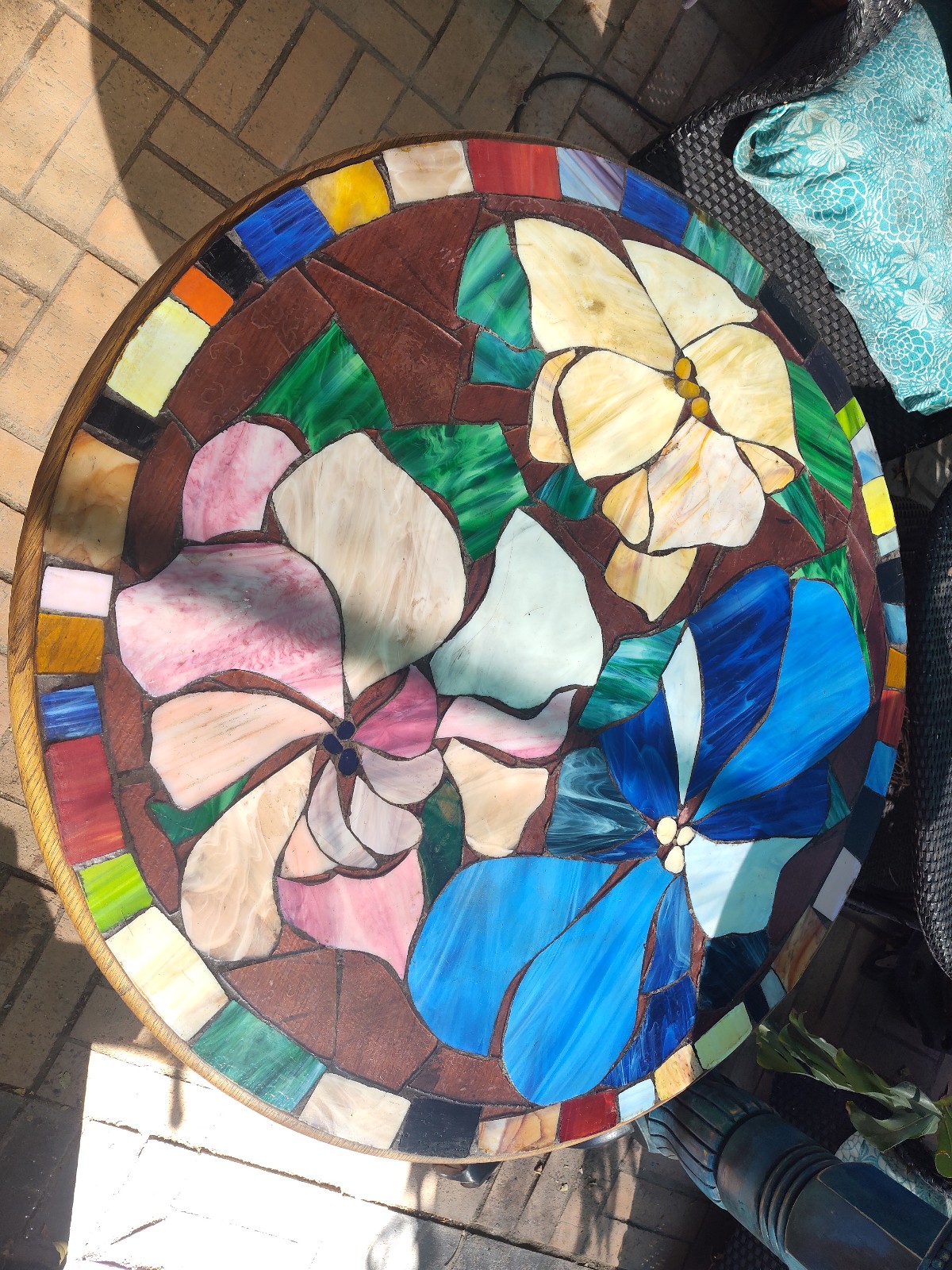 Stained glass kitchen table