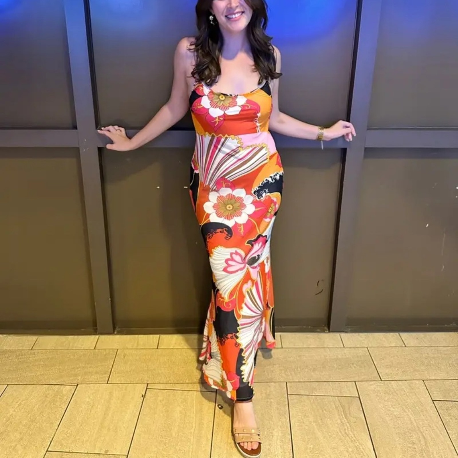 Ronny Kobo X RTR Retro Slip Dress Size 0