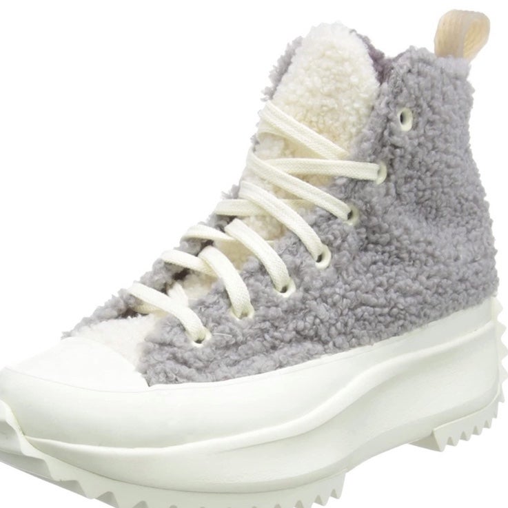 Converse Run Star Hike Sherpa Sneakers Size 6