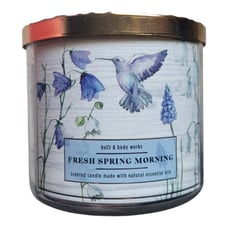 Bath & Body Works FRESH SPRING MORNING Large Scented 3 Wick Candle 14.5 oz