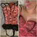 Pink & Black Bustier with Matching G-Str