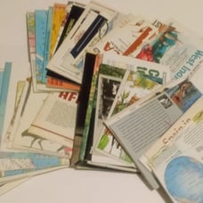 Vintage 1970-2000s National Geographic Maps and World History Inserts 75+