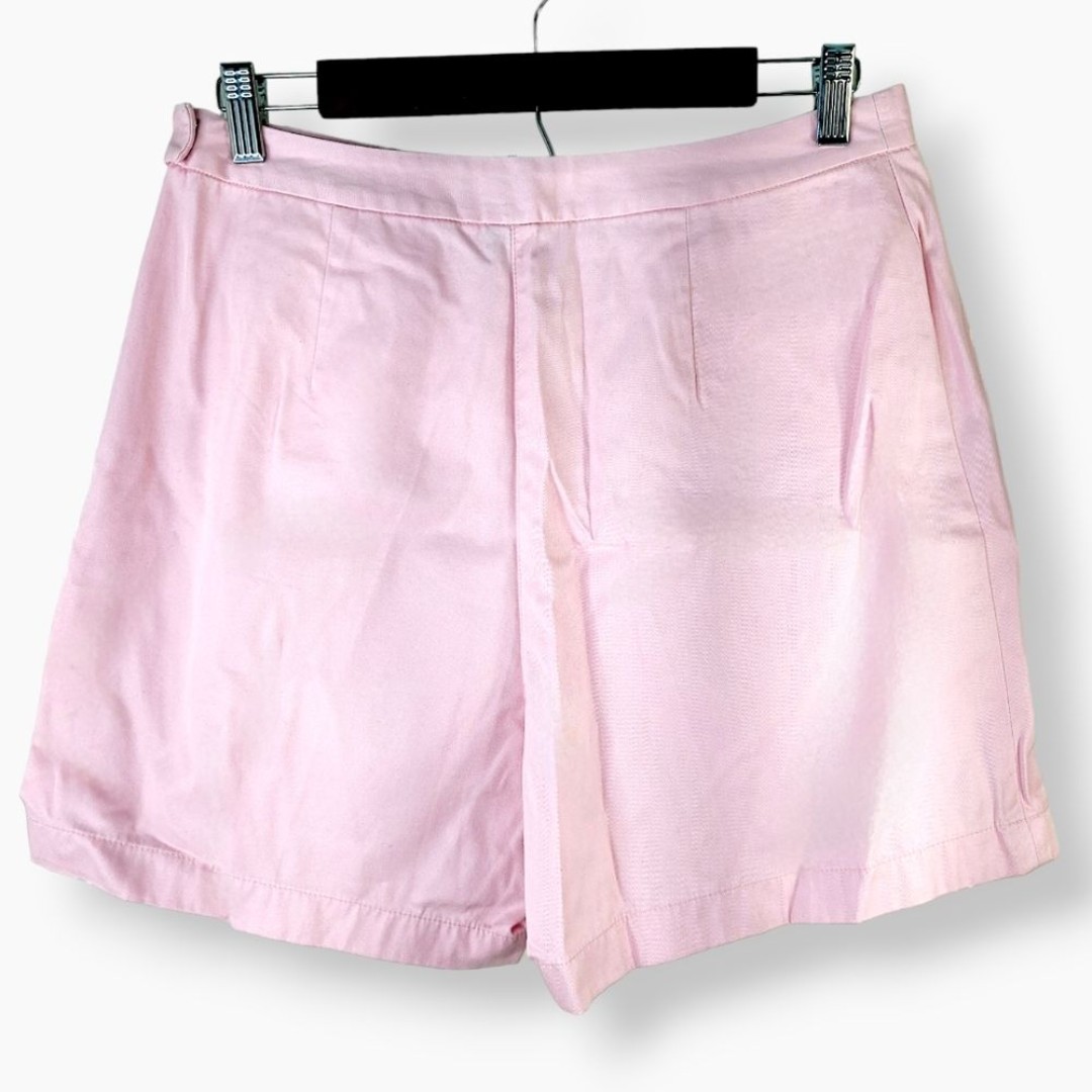Ann Taylor Pink 100% Cotton High Waisted Shorts Sz 10
