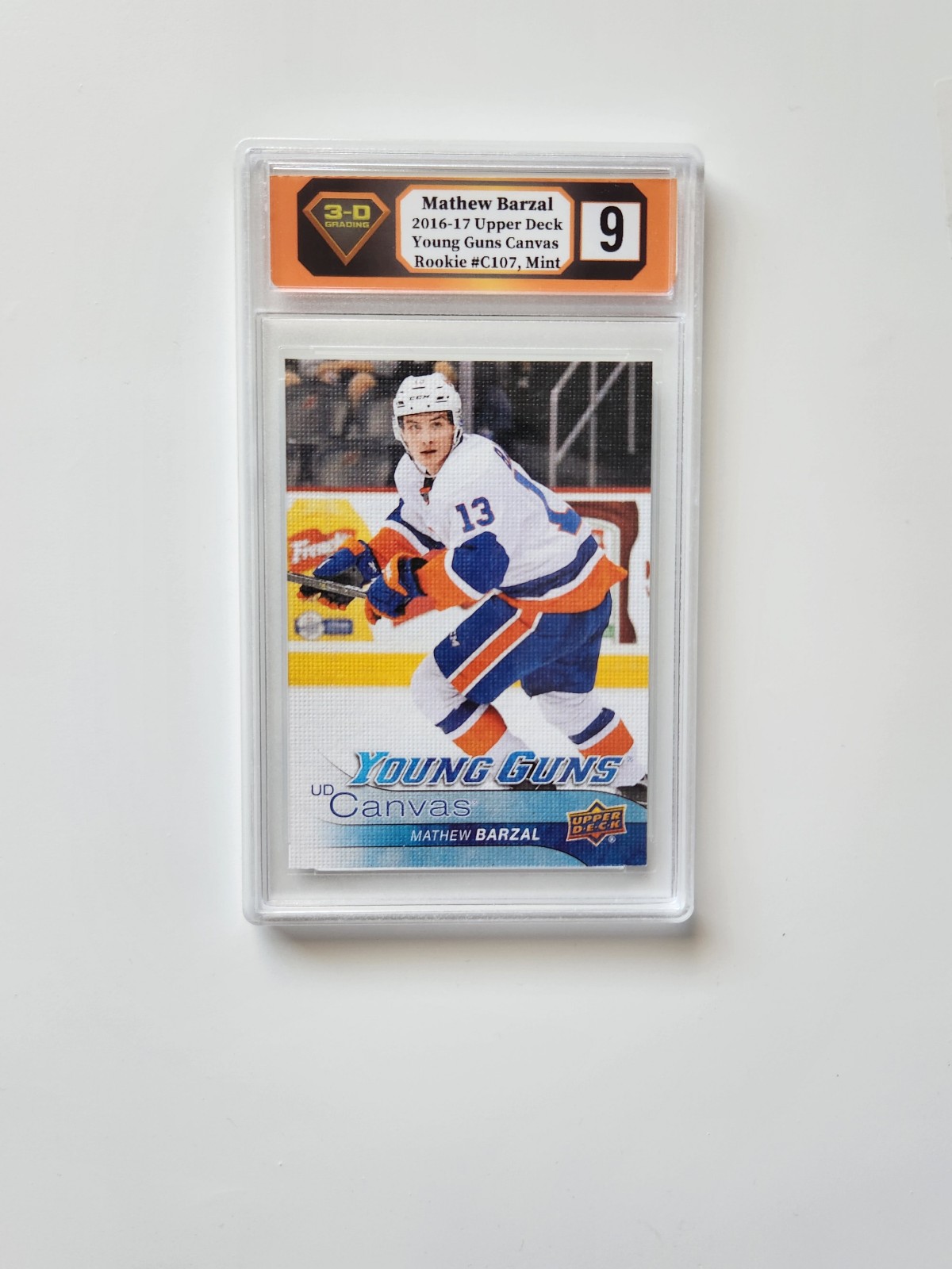2016-17 Upper Deck - UD Canvas #C107 - Young Guns - Mathew Barzal rc