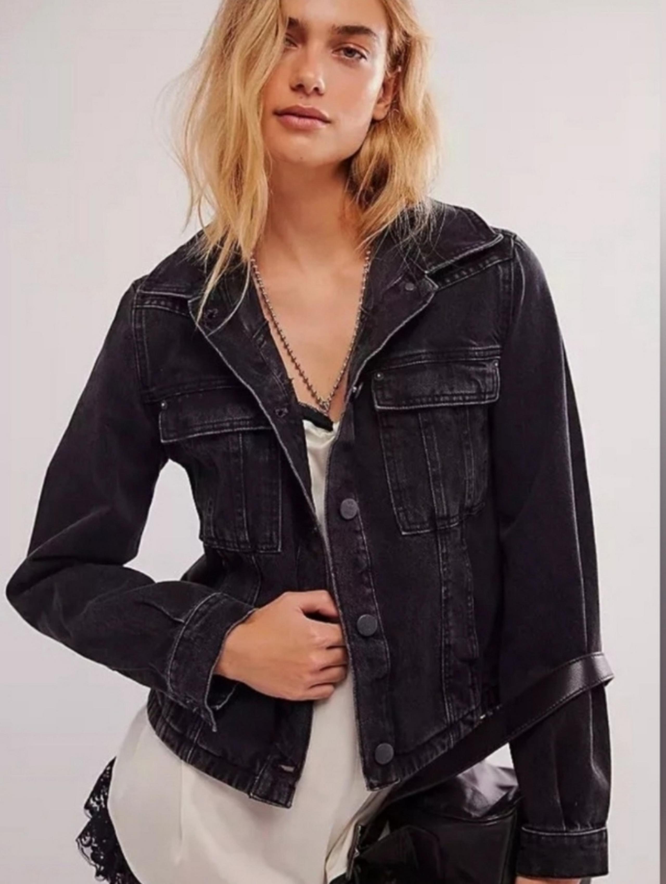 We The Free Jade Denim Jacket Size Large