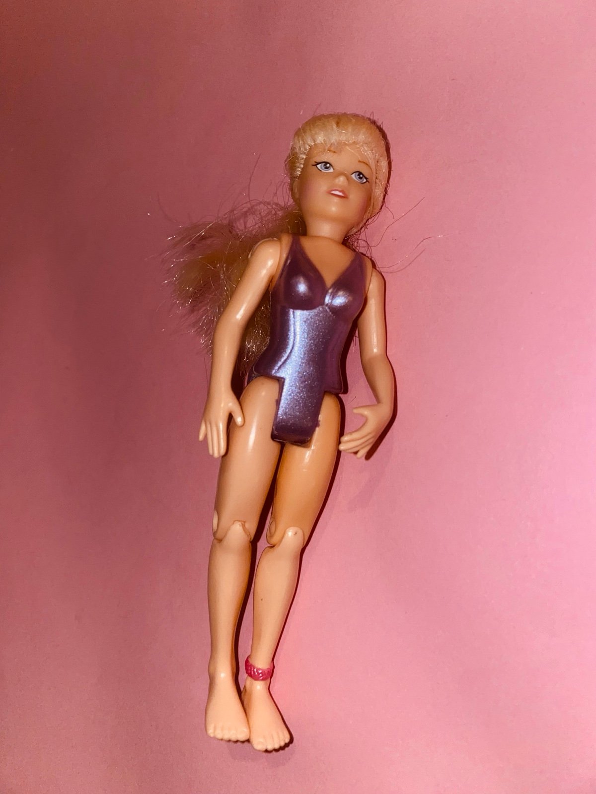 FISHER PRICE Loving Family Dollhouse BLONDE TEEN TEENAGER GIRL swim bathing rare
