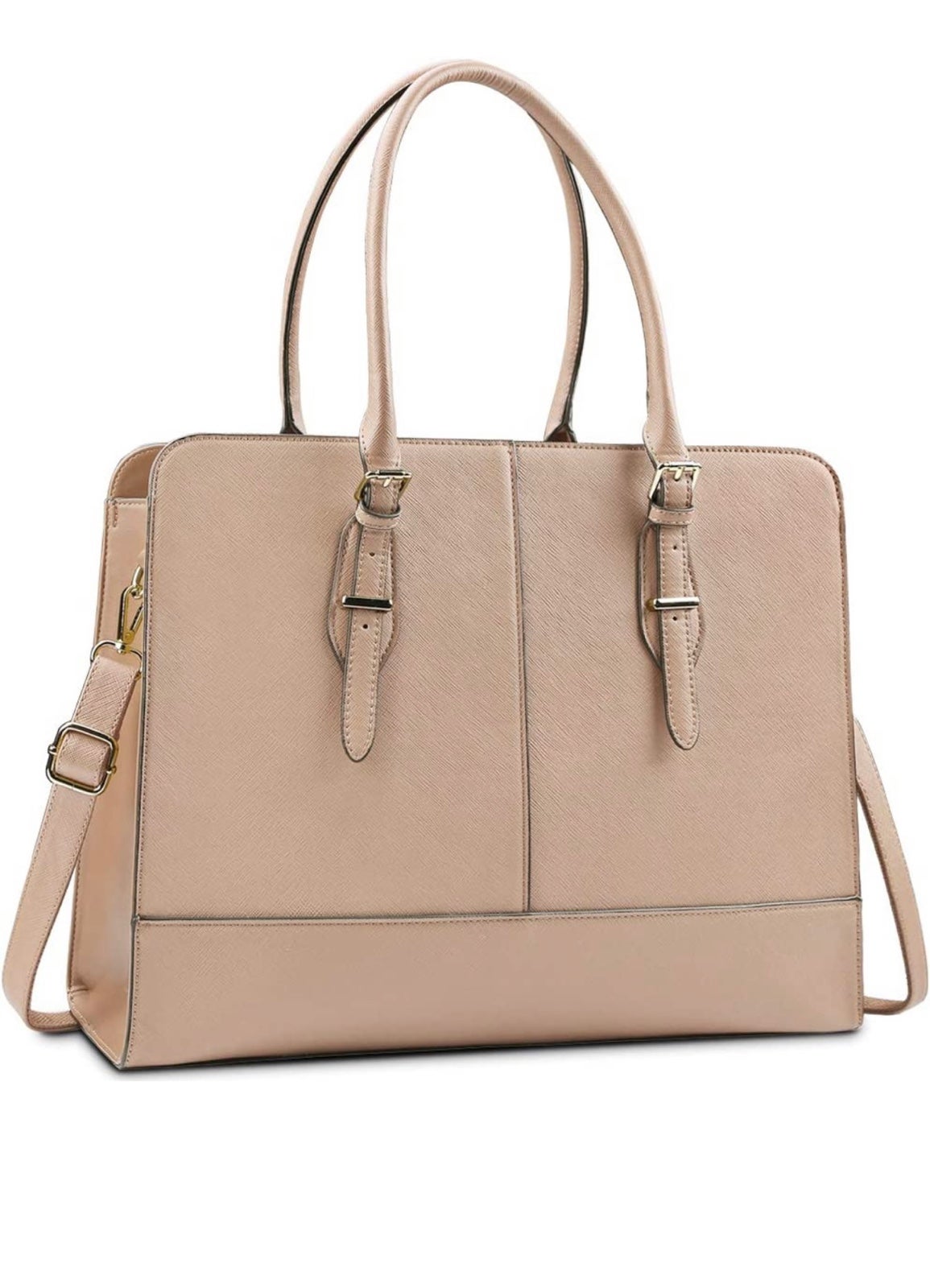 Laptop Bag for Women Leather 15.6 Inch Laptop Work Tote