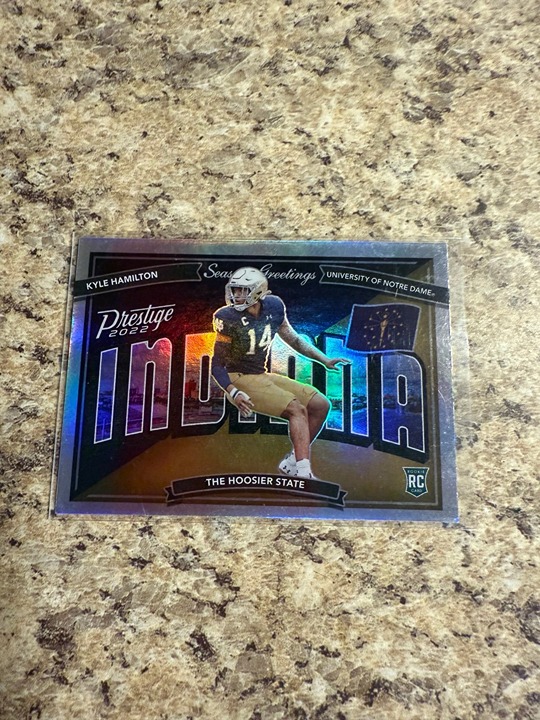 Kyle Hamilton 2022 Panini Prestige Seasons Greetings Rookie Card #SG-19