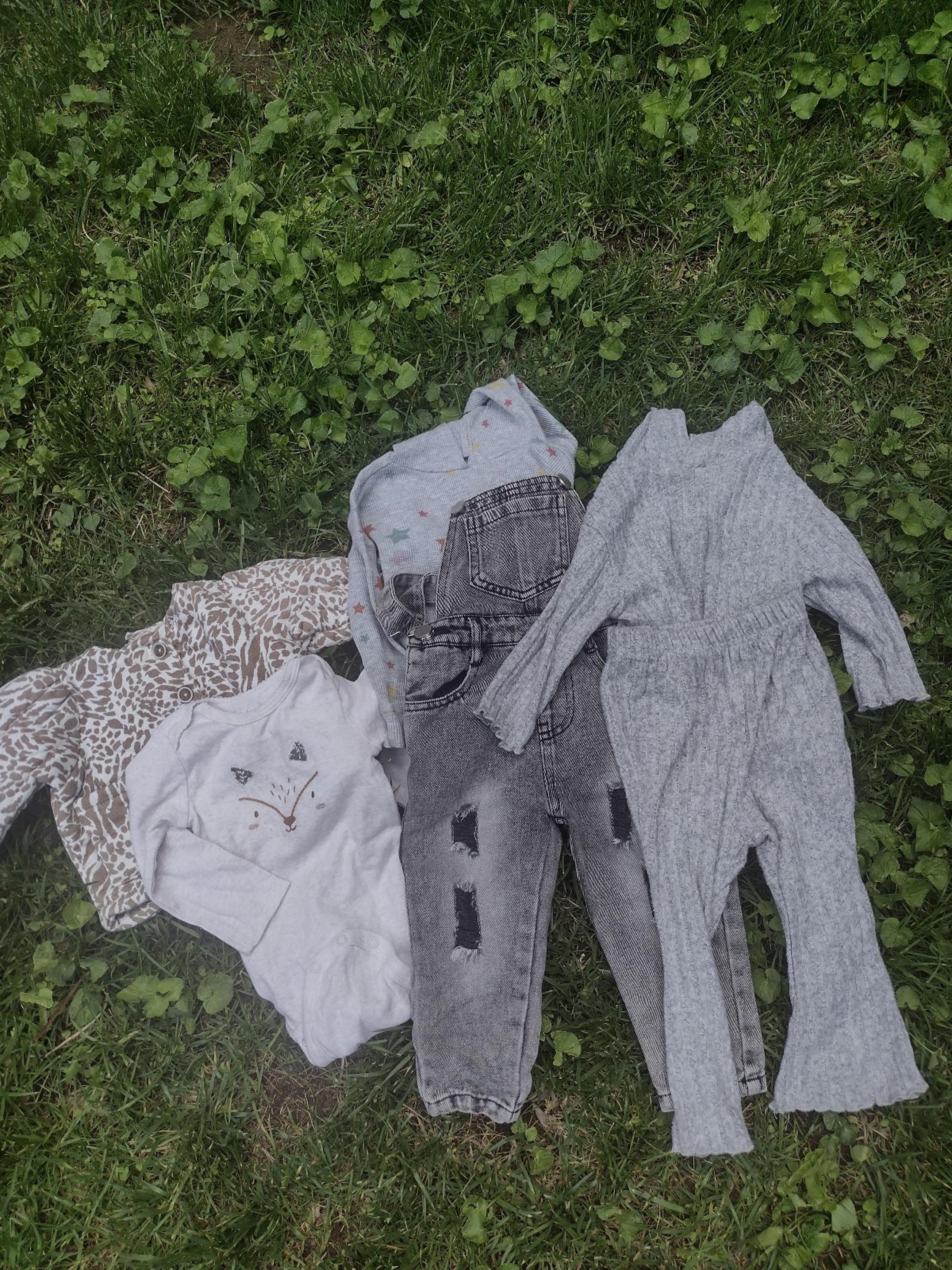 6pc grey & brown toddler girl bundle