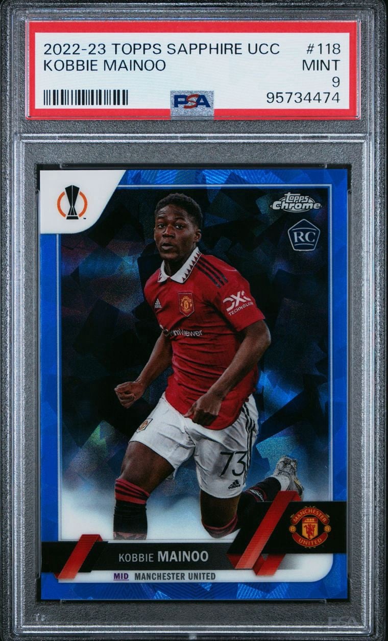 2022-23 Topps Sapphire UCC Kobbie Mainoo #118 PSA 9