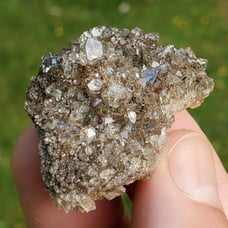 Smokey Herkimer Diamond Cluster, Witch Doctor Claim, Fonda, NY 5x3.5x1.5cm 96cts