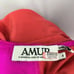 Amur Lotta Colorblock Silk Maxi Dress 4 Sleeveless V-Neck Side Drawstring Womens