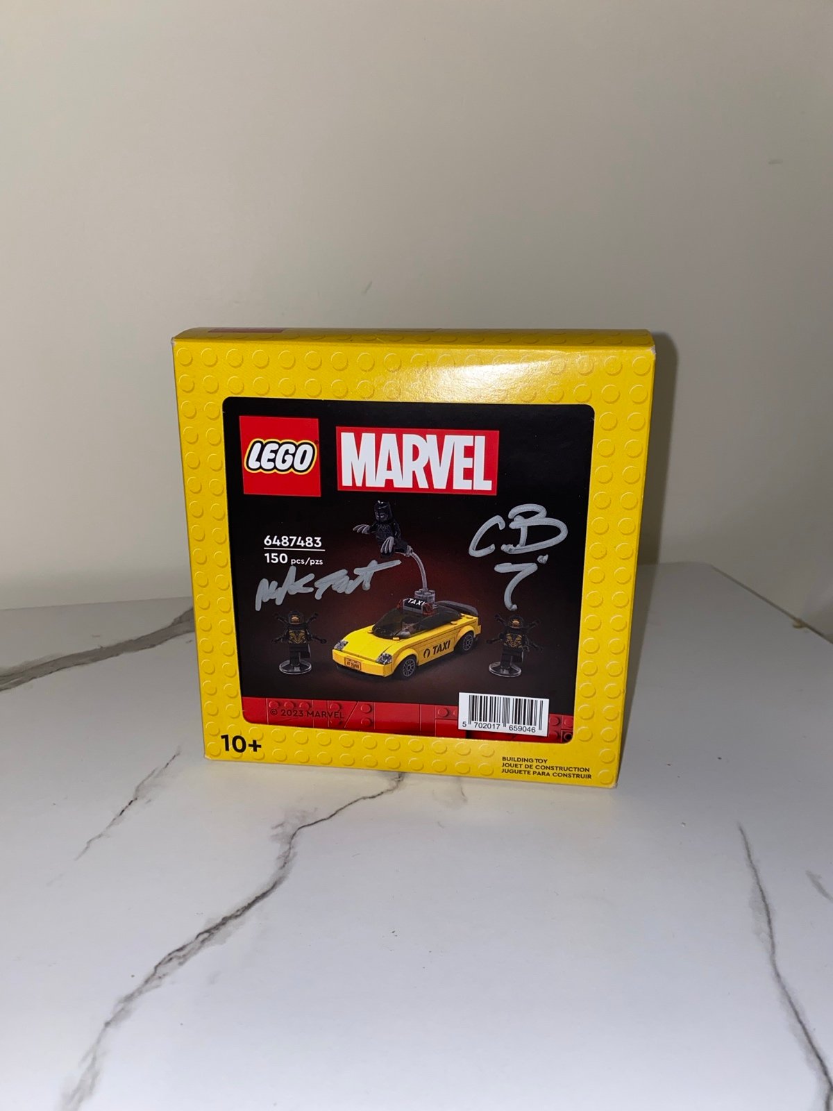 LEGO Marvel Taxi SIGNED C.B. Cebulski + Mark Tranter