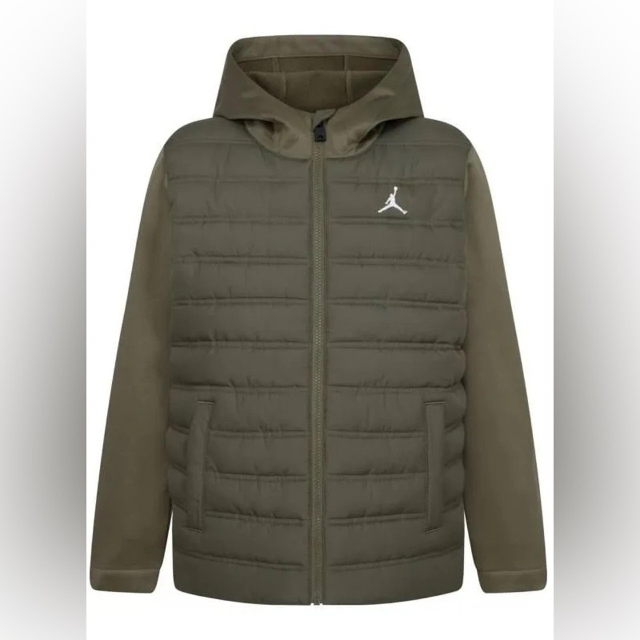 Jordan Boys' Hybrid Jacket in Olive Green. NWT!